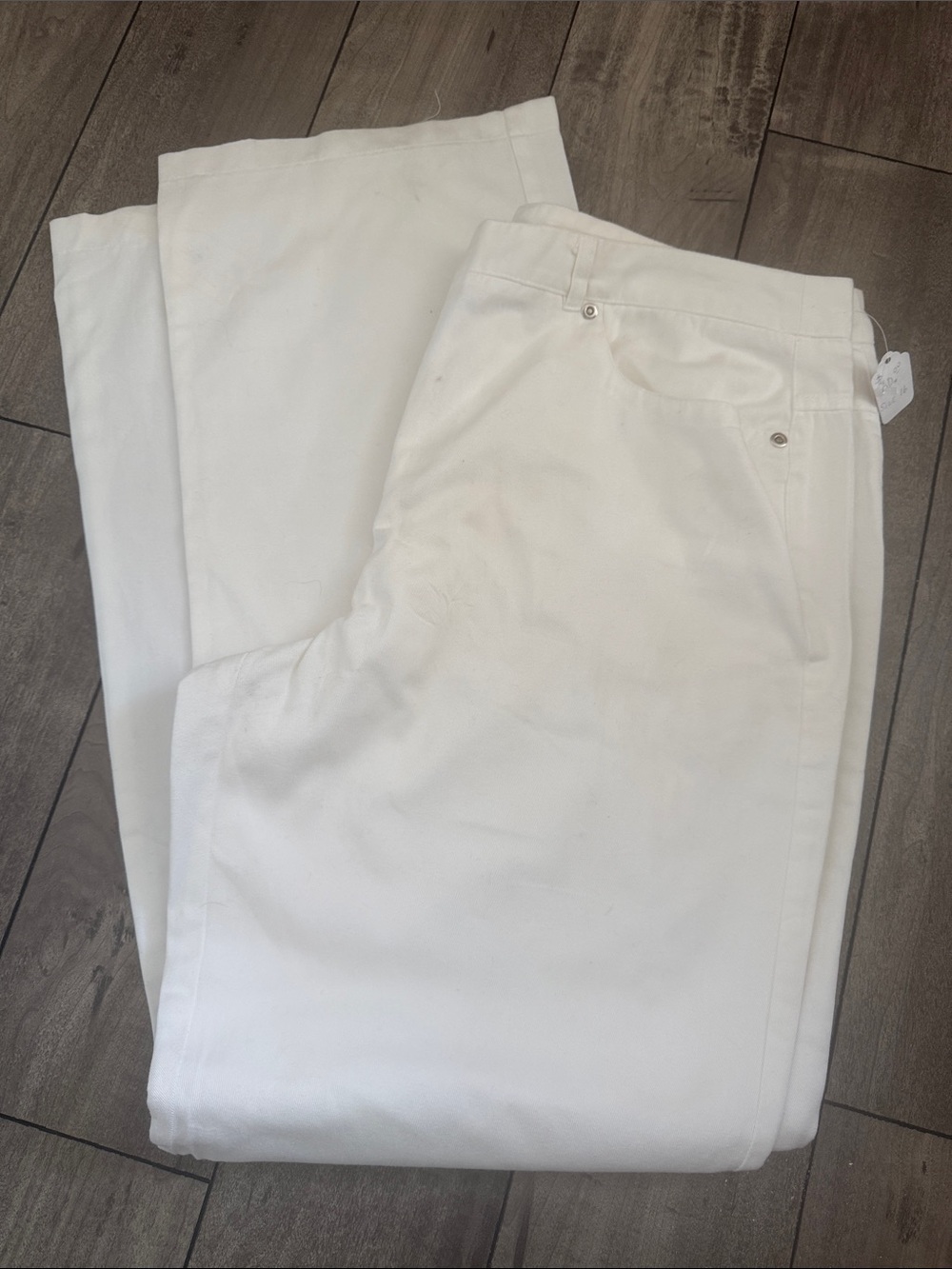 Women's soft, light weight White denim Jeans -